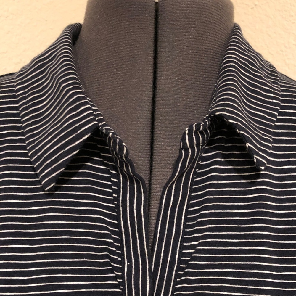 Women’s Striped Black and White Top - Picture 3 of 14